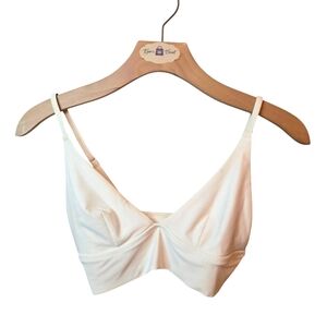 Aerie Cream Color Sporty Cream Athletic/Swim Top Bralette  Size:  S/P
